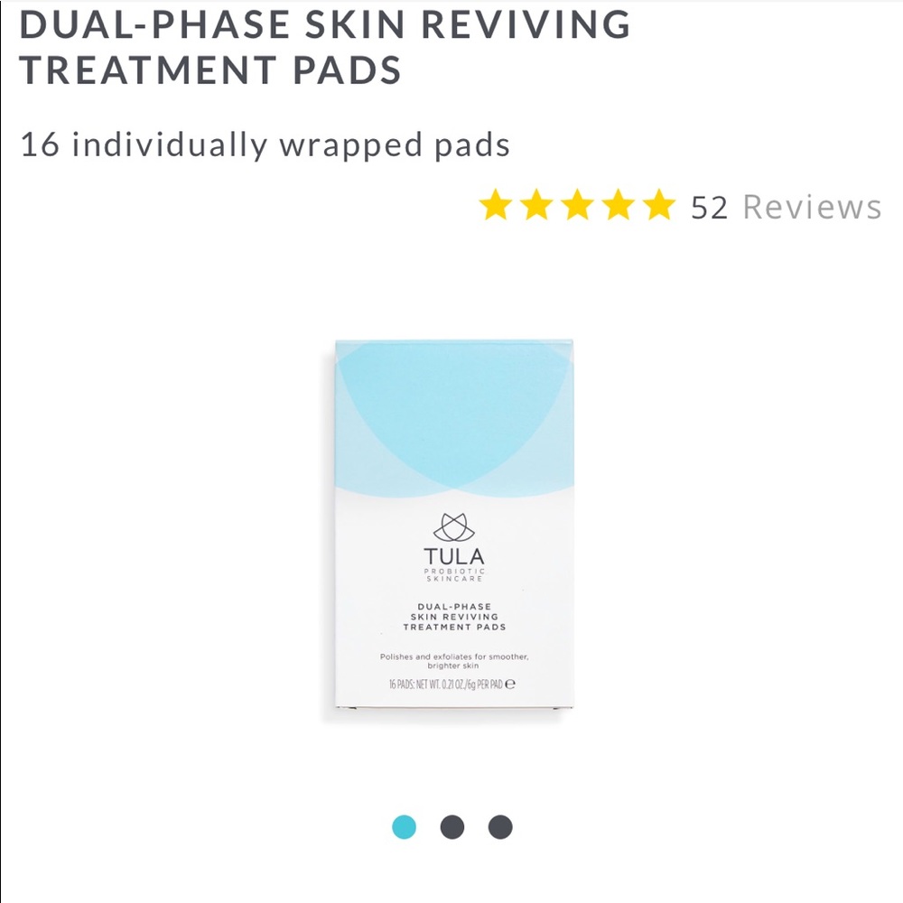 Tula DUAL-PHASE SKIN REVIVING TREATMENT PADS